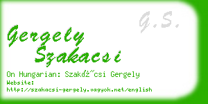 gergely szakacsi business card